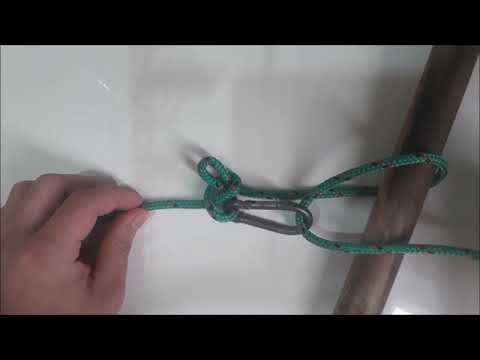 Como fazer o nó carioca com um mosquetão