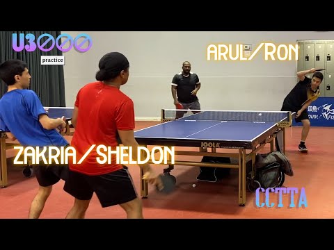 Ron [2189]/Arul [414] vs Zakria [1953]/Sheldon [717] - U3000 Doubles practice - CCTTA