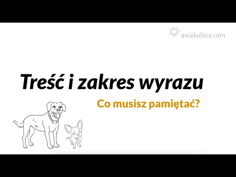Treść i zakres wyrazu
