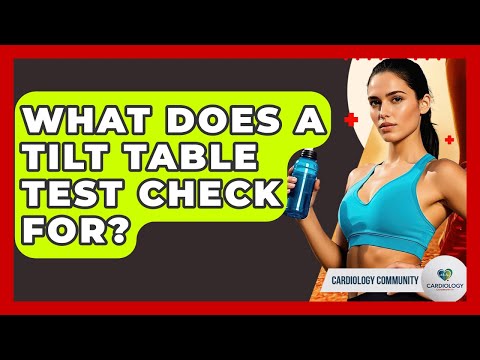 What Does A Tilt Table Test Check For? - Cardiology Community