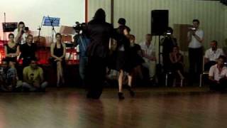 Eduardo Capussi and Mariana Flores. El Huracan, show at Tangon-2010