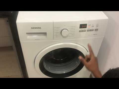 Siemens 7 kg washing machine demo