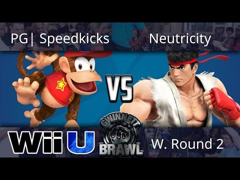 Gwinnett Brawl August 2018 - PG| Speedkicks (Diddy) vs Neutricity (Ryu) - Smash 4 W. Round 2