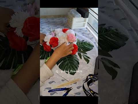 Tutorial Hiasan Mobil by Dina Flowers 😍 #shortvideo #tutorial #hiasanmobil #hiasmobil