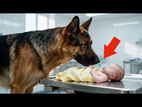 German Shepherd visits dying baby – what he did made the whole world cry