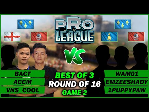 Age of Empires 4 - Vietnam Legends vs Abbasid Mains - Pro League 3 vs 3 - Game 2