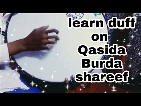 Learn to play Duff - bit of  qasida burda very easy way to play