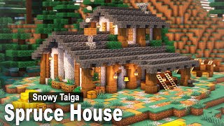 Minecraft: How to build a Spruce House | Easy Tutorial