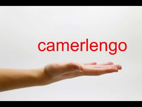 How to Pronounce camerlengo - American English