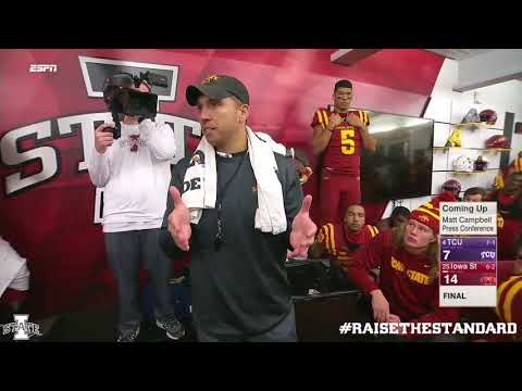 Matt Campbell (Iowa State Head Football Coach) on team above self & falling in love with the process