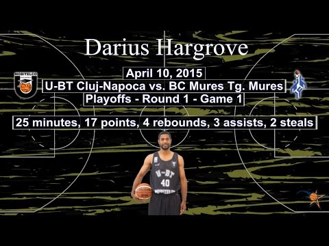Darius Hargrove - U-BT Cluj vs. BC Mures 2015 Playoffs R1.G1