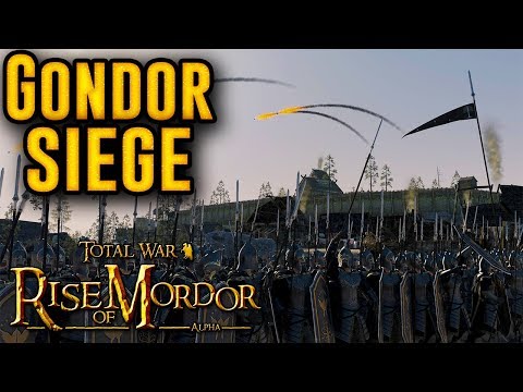 Brutal Lord Of The Rings Siege Battle - Total War: Rise Of Mordor