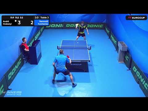 12:50 Andrii Hrabskyi 3-0 Hennadii Yurchenko 26.04.2023 TT Euro.Cup Ukraine Master. Table 3