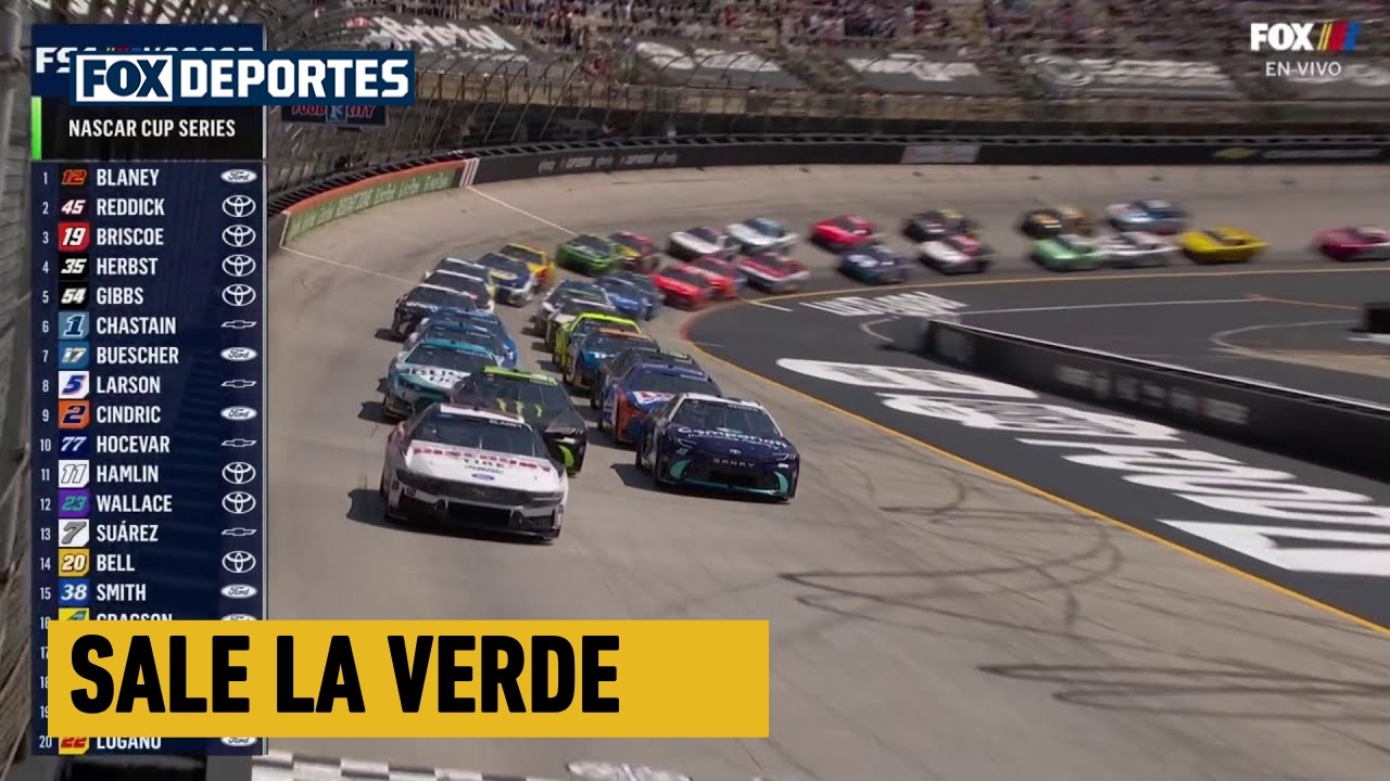 😎💥 ¡SALE LA VERDE! La acción se enciende en el mítico Bristol Motor Speedway | NASCAR