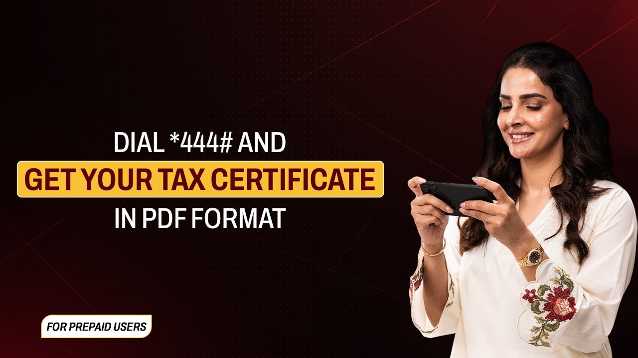 How to Download Your Tax Certificate (PDF) via *444# | Easy Guide | Jazz Meri Superpower