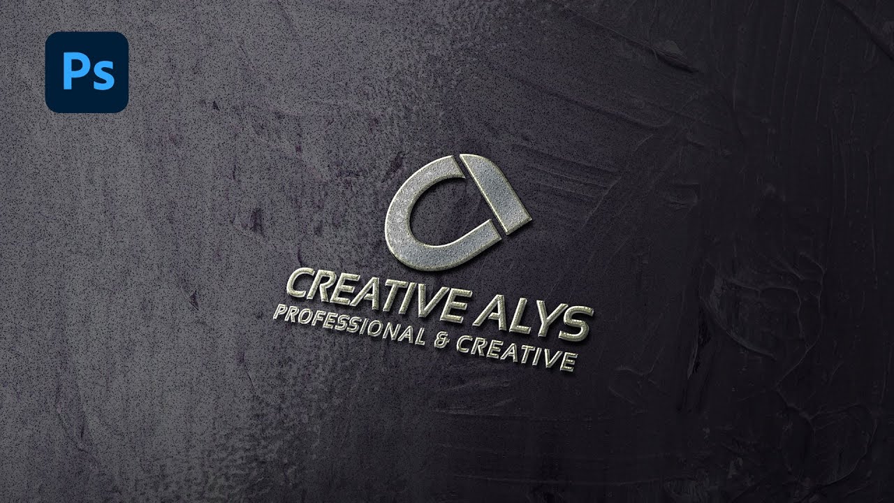 How to create Metallic Logo using PSD Mockup in Photoshop