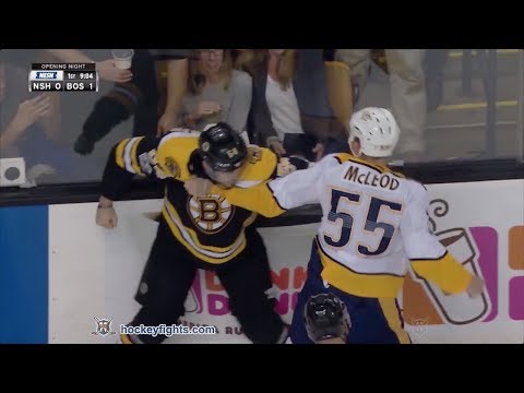 Cody McLeod vs Adam McQuaid