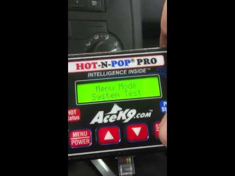 System test after installation of an Ace K9 Hot & Pop Pro s