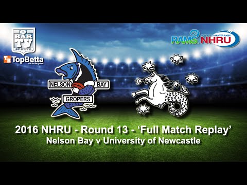 2016 NHRU Round 13 Full Match Replay - Nelson Bay v University of Newcastle