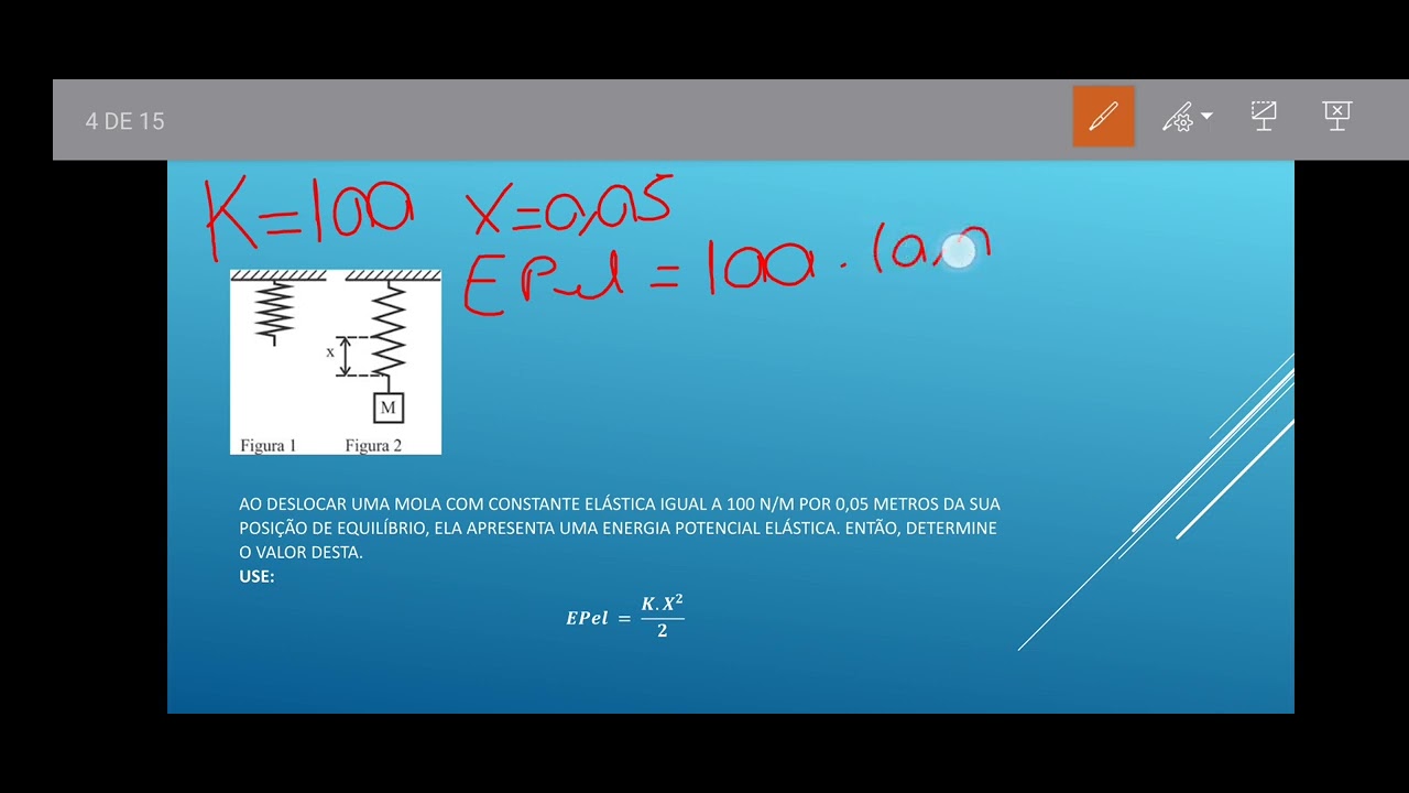 Energia mecânica; Energia potencial gravitacional e Energia cinética.