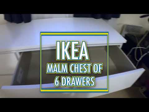 Ikea MALM 6 drawer dresser Step by Step Assembly and Unboxing