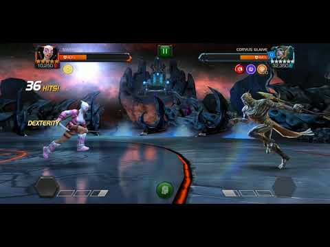 MCOC: INFINITY CHAOS:  **CORVUS GLAVE**  SOLO  UNCOLLECTED BOSS FIGHT