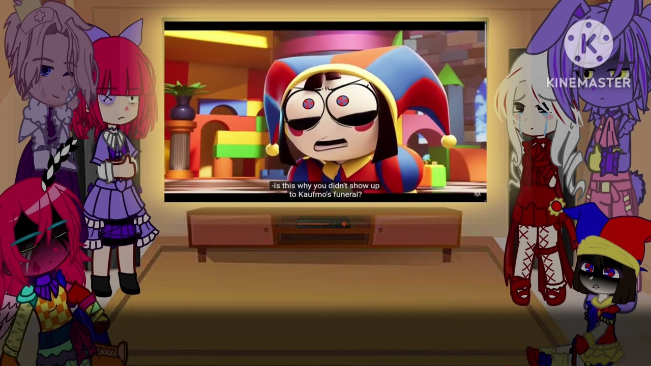 ~ The Amazing Digital Circus reacts to Pomni and Jax's fight scene. ~ Gacha Club ~ My AU ~TADC~