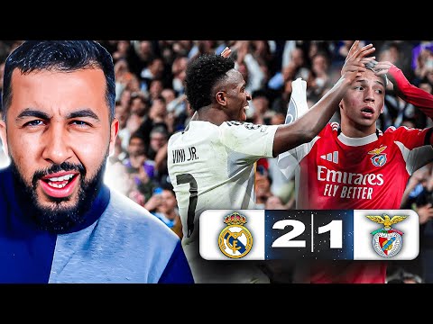 NEVER STOP DANCING VINI.. | REAL MADRID 2-1 BENFICA REACTION! 