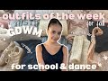 what i wear in a week to school + dance | *outfit inspo* *fall fashion* *ballet core* *teen fashion*