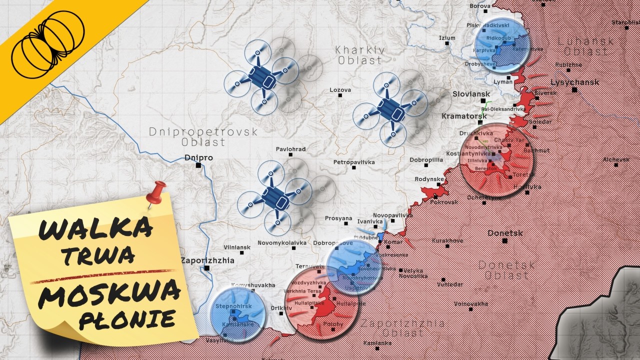 Walki na Ukrainie nie ustają, a na polu bitwy dominują drony.