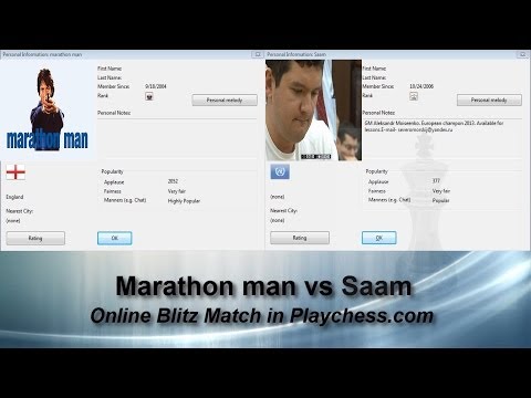 ♚ Marathon man vs Alexander Moiseenko Chess Bullet On Playchess.com Part 1