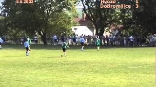 preview picture of video 'FC DOBROMILICE, mistrák muži Hvozd 08.06.2003'