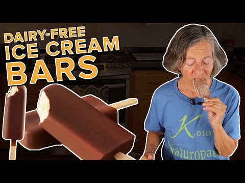 Refreshing Dairy-Free Keto Chocolate-Covered Vanilla Ice Cream Bars
