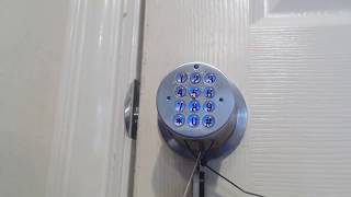 How To Operate Digital Electronic Code Door Lock Turbolock YL-99 Round Knob Demo