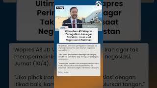 Ultimatum AS! Wapres Peringatkan Iran agar Tak Main-main saat Negosiasi dengan Washington