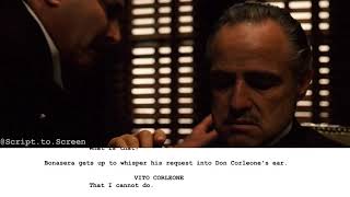 The Godfather | Opening Scene - Script to Screen