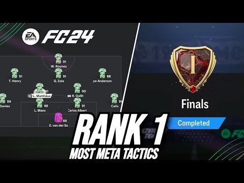 My 20-0 Rank 1 FULL Tactics! Best Custom Tactics EA FC 24