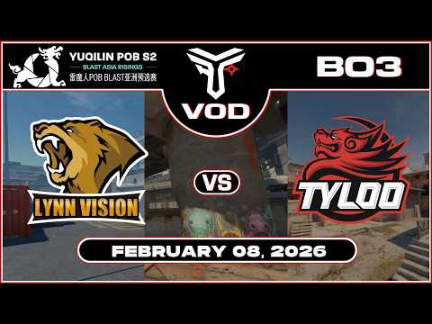 Lynn Vision vs TYLOO | Yuqilin Pinnacle of Battle Season 2 | #BO3 | @TrottahCS [ #cs2 #vod ]