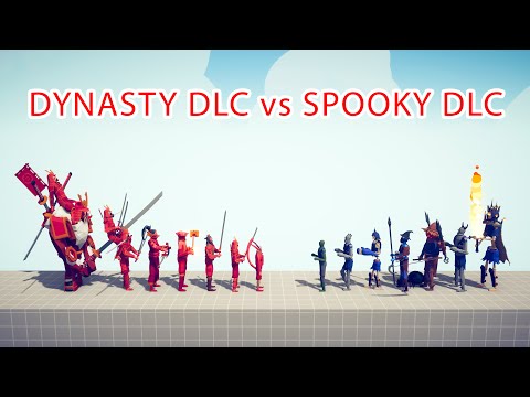 DYNASTY DLC Team vs SPOOKY DLC Team - Totally Accurate Battle Simulator TABS