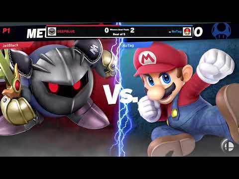 DEEPBLUE (Meta Knight) vs NoTag (Mario) -  Winners Semi-Final  - Grinds & Shines