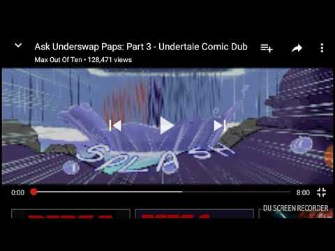 Underswap papyrus reacting part 3 ask underswap papyrus