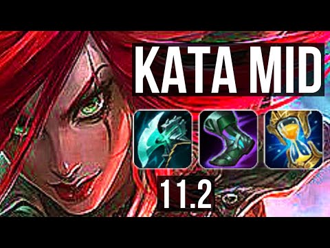 KATARINA vs DRAVEN (MID) | 14/1/5, Legendary, 65% winrate, 1.2M mastery | BR Master | v11.2