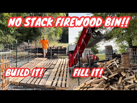 No Stack Firewood Bin Build and Discuss‼️#firewood
