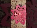 Snow Flake Banana Hua Asaan Paperart Papercraft Ytshortsindia Ytshorts Viralvideo