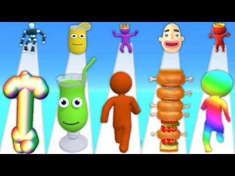 Tall Man Run, Juice Run, Giant Rush, Sandwich Runner, Coffee Stack - BEST android GAMES