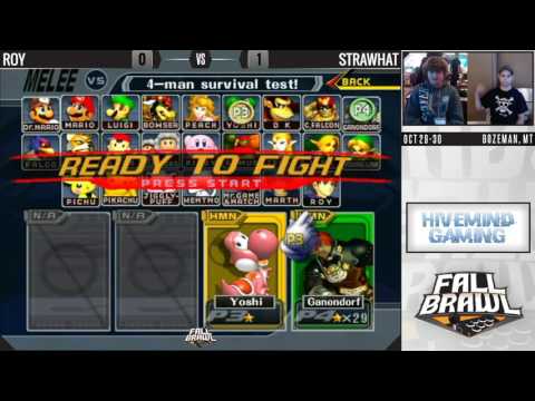 Fall Brawl 2016: Roy (Marth) vs. Strawhat (Ganon) - Melee Singles