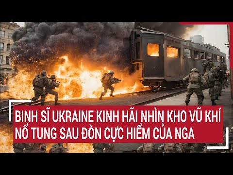 Diễn biến Nga-Ukraine: Binh sĩ Ukraine kinh hãi nhìn kho vũ khí nổ tung sau đòn cực hiểm của Nga