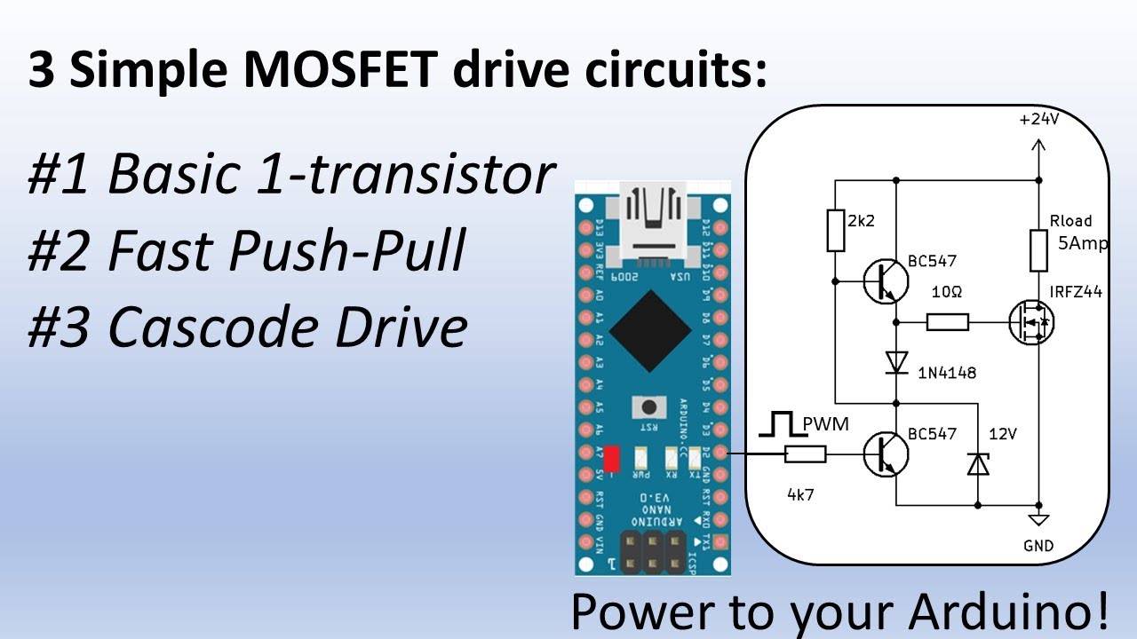 3 Simple MOSFET Drive Circuits