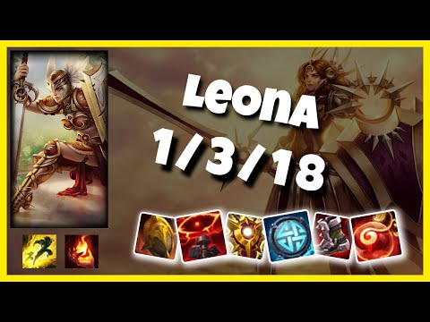 Leona Challenger Gameplay S11 Replay 11.1 Support (1/3/18) - TURKISH
