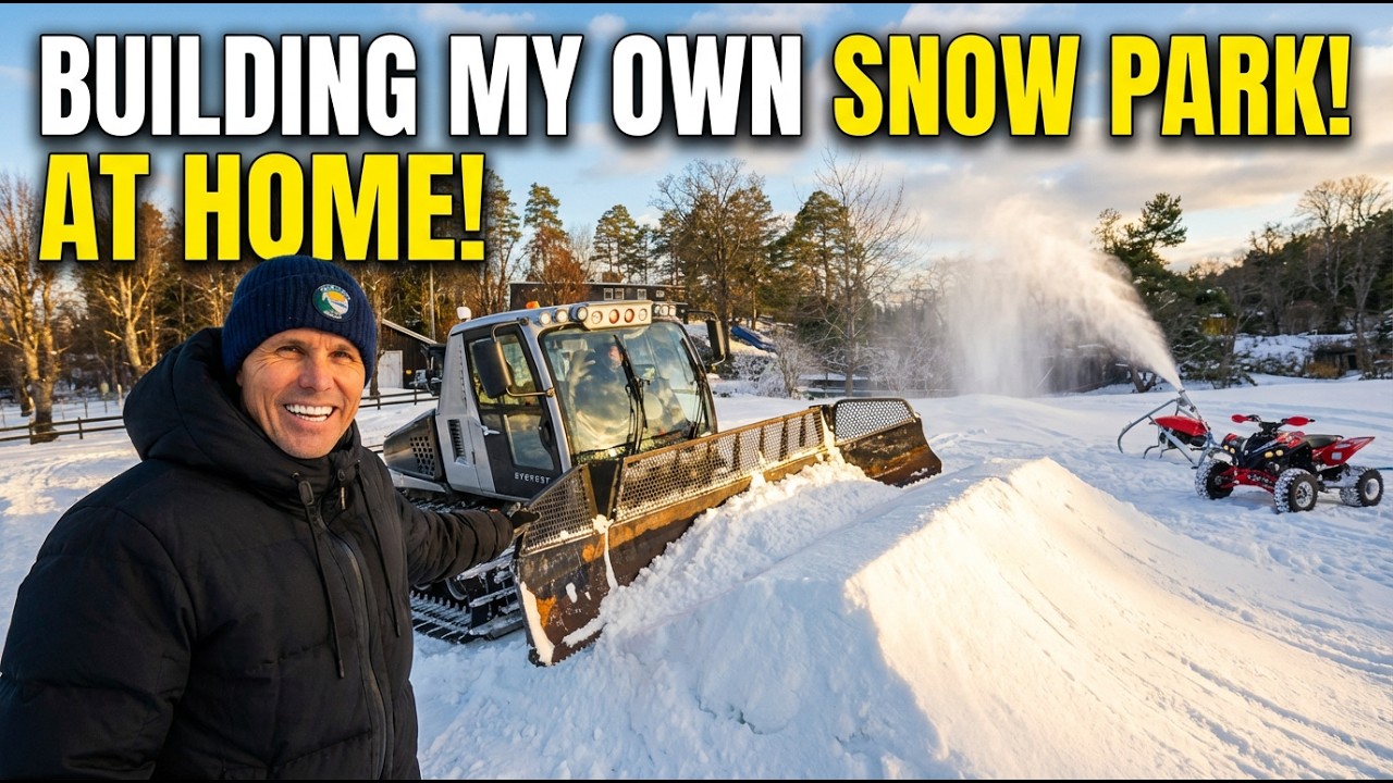 SNOWCAT PROBLEMS & OUR FIRST BACKYARD JUMP TEST! | VLOG 1227